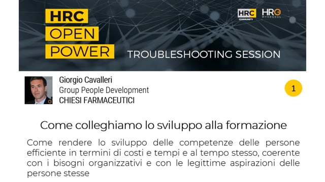 Come colleghiamo lo sviluppo alla formazione DRSCHAR