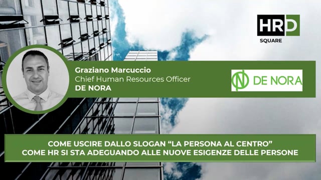 Come uscire dallo slogan “la persona al centro” DE NORA