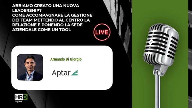 Abbiamo creato una nuova leadership APTAR
