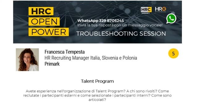Claudia Mercia risponde su Talent Program