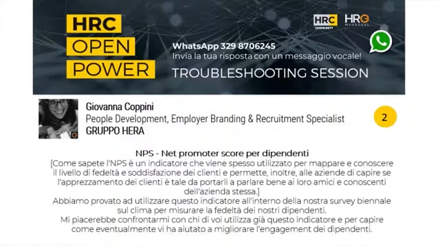 Francesca Benedetti risponde su NPS - NET PROMOTER SCORE PER ...