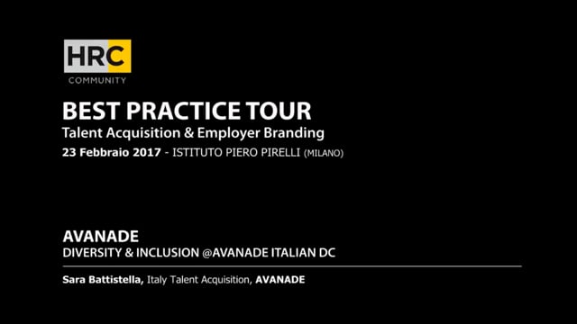 DIVERSITY & INCLUSION Avanade Italian DC 