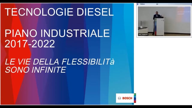 Il Piano Industriale BOSCH-TECNOLOGIE DIESEL