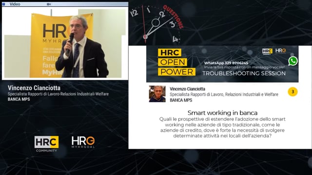 Vincenzo Cianciotta DOMANDA Smart working in banca