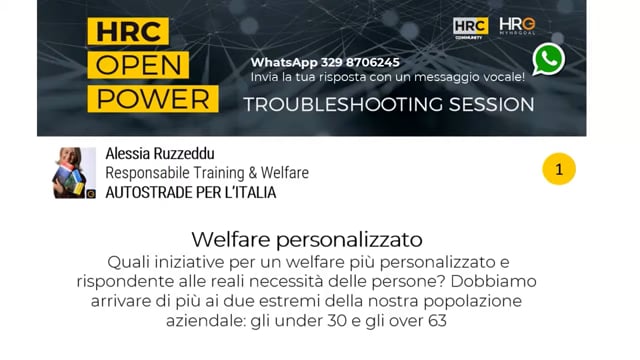 Matteo Giglio risponde su WELFARE PERSONALIZZATO