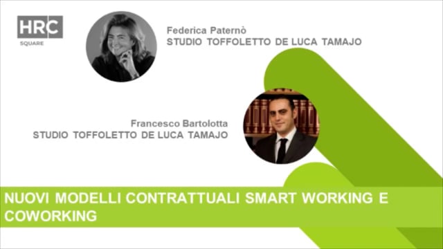 Nuovi modelli contrattuali smart working e coworking TOFFOLE ...