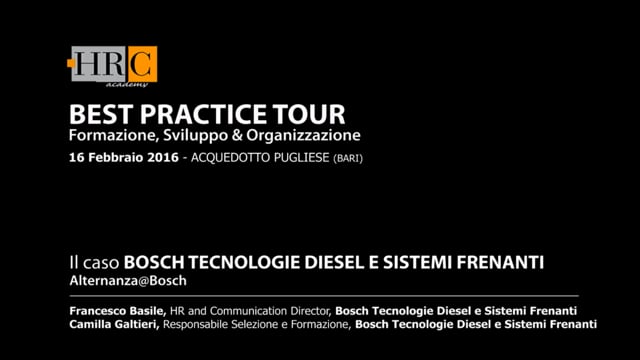 Alternanza@Bosch Bosch Tecnologie Diesel e Sistemi Frenanti