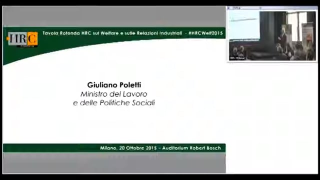 Parte 6 - 20/10/2015 - Tavola Rotonda HRC sul Welfare e sull ...