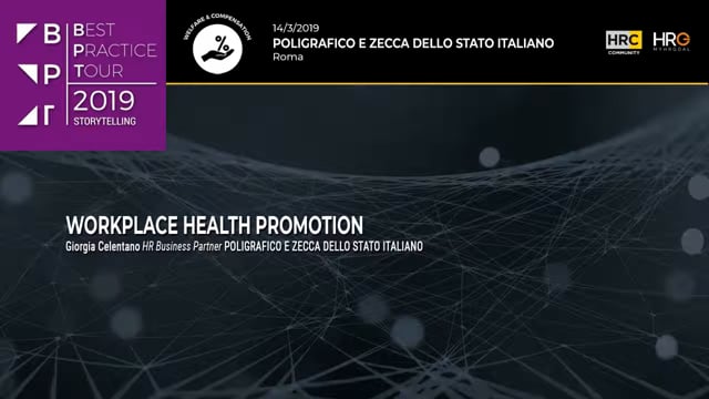 Workplace health promotion POLIGRAFICO E ZECCA DELLO STATO I ...