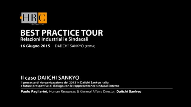 Il processo di riorganizzazione del 2013 in Daiichi-Sankyo I ...