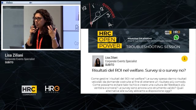 Lisa Ziliani Risultati del ROI nel welfare. Survey sì o sur ...