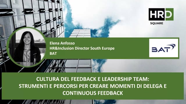 Cultura del feedback e leadership team BAT