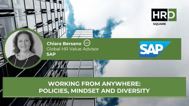Working from anywhere, policies, mindset and diversity SAP