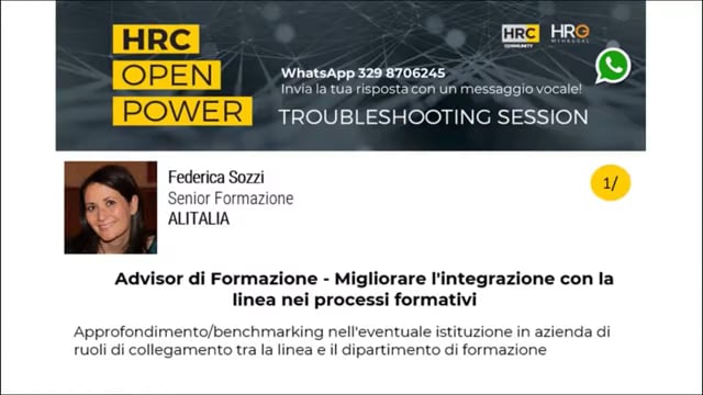 Manuela Ceccarelli Risponde su ADVISOR DI FORMAZIONE - MIGLI ...