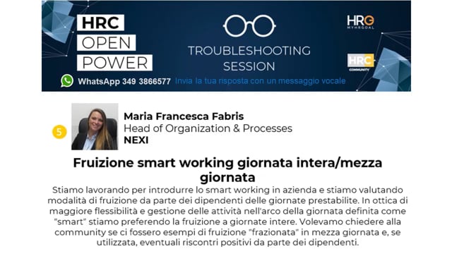 Fruizione smart working giornata intera mezza giornata UNILE ...