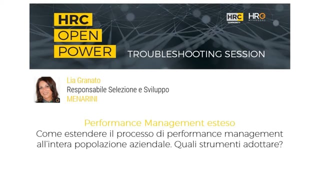 Francesco Tartaglia risponde su PERFORMANCE MANAGEMENT ESTES ...