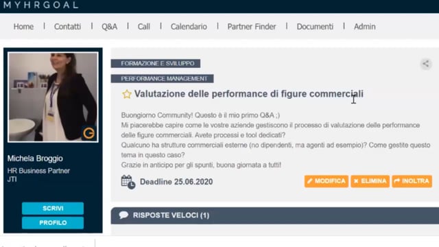 Valutazione delle performance delle figure commerciali MYCO