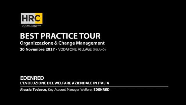 L'Evoluzione del welfare aziendale in Italia EDENRED
