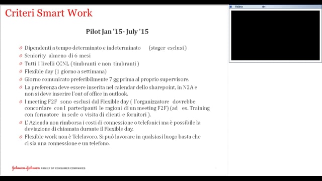 Smart Working Carlo Frezza Johnson&Johnson