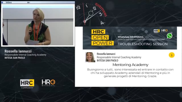 Rossella Iannucci domanda Mentoring
