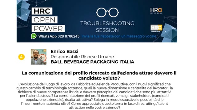La comunicazione del profilo ricercato dall'azienda LEROY ME ...
