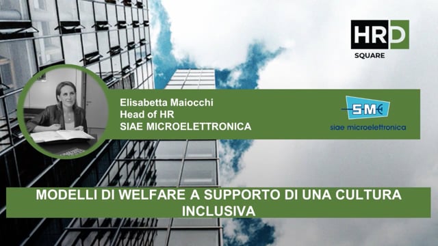 Modelli di welfare per una cultura inclusiva SIAE MICROELETT ...