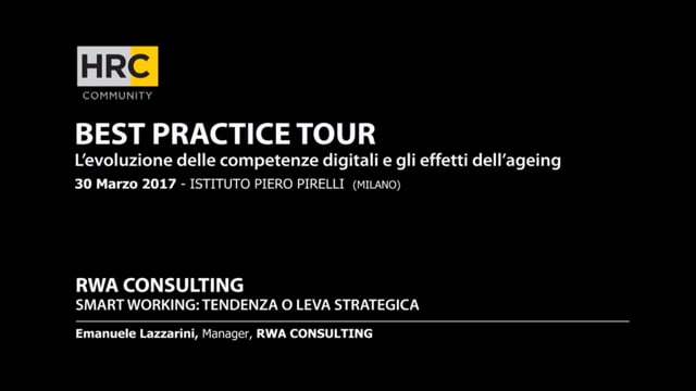 SMART WORKING: TENDENZA O LEVA STRATEGICA RWA CONSULTING