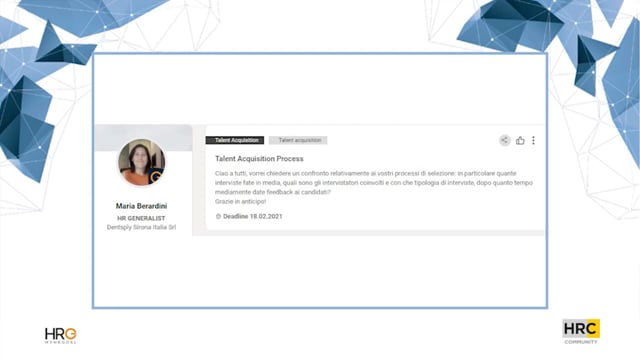 Talent acquisition process CERVED