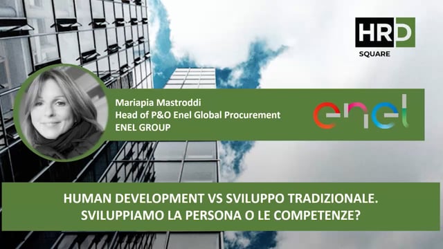 Human development vs sviluppo tradizionale ENEL GROUP