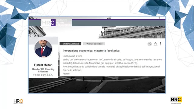 Integrazione economica, maternità facoltativa ENGINEERING