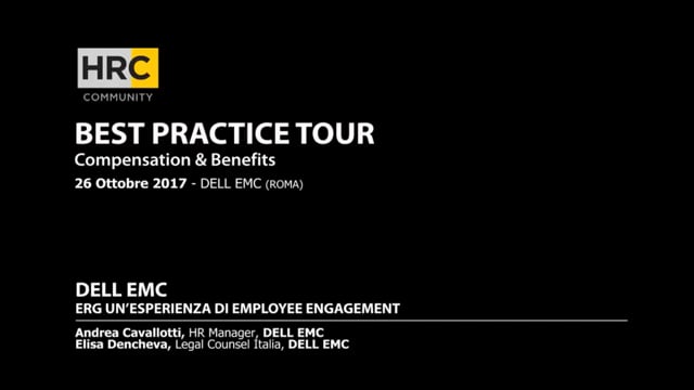 ERG: UN’ESPERIENZA DI EMPLOYEE ENGAGEMENT DELL EMC
