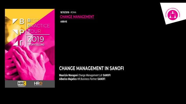 CHANGE MANAGEMENT SANOFI