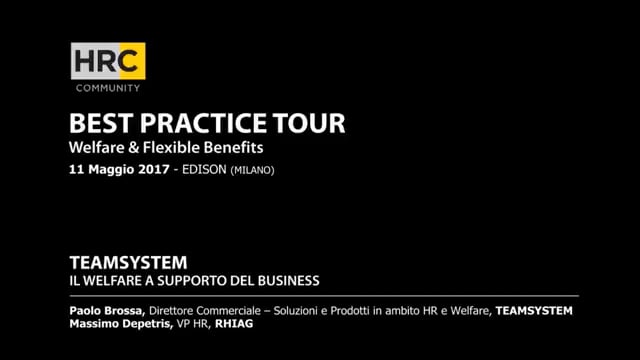IL WELFARE A SUPPORTO DEL BUSINESS  TEAMSYSTEM