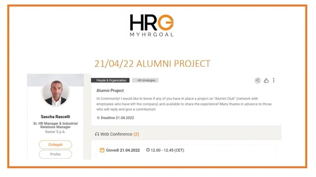 WebCall MyHRGoal - Alumni Project