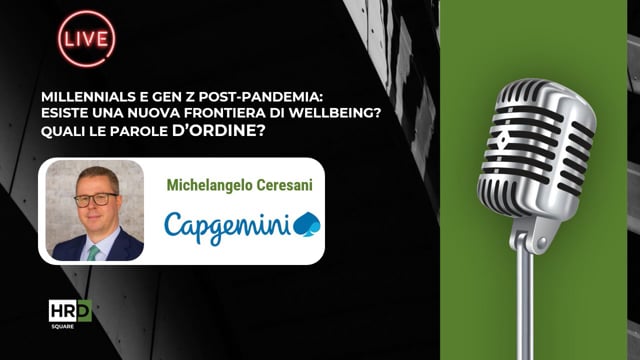 Wellbeing per Millennials e GenZ CAPGEMINI