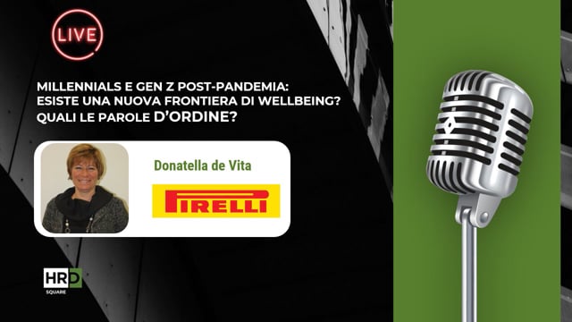Wellbeing per Millennials e GenZ PIRELLI
