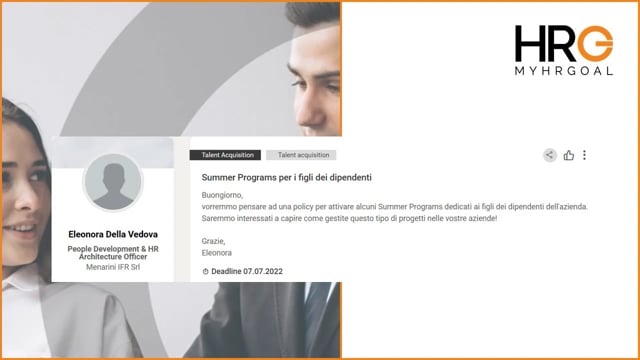 WebCall MyHRGoal- Summer Programs e iniziative per figli dei ...