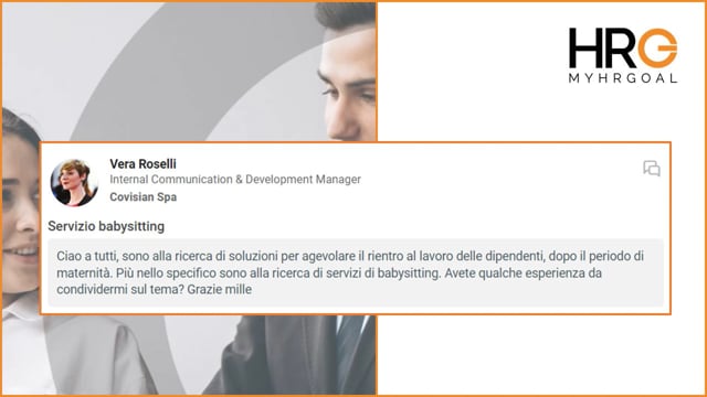 Webcall MyHRGoal Servizio Babysitting