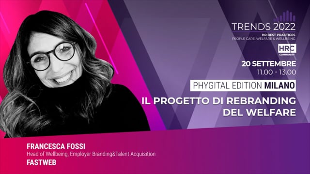 Il progetto di rebranding del welfare FASTWEB