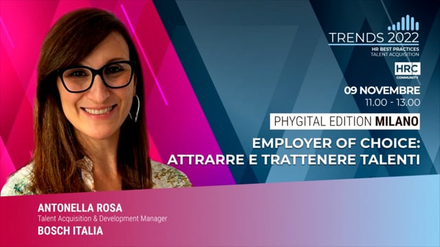 Employer of choice: attrarre e trattenere talenti BOSCH ITAL ...