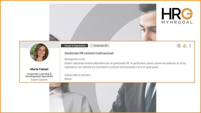 Call MyHRGoal – Gestionale HR contesti multinazionali GRUP ...
