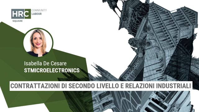 Contrattazioni di secondo livello e relazioni industriali ST ...