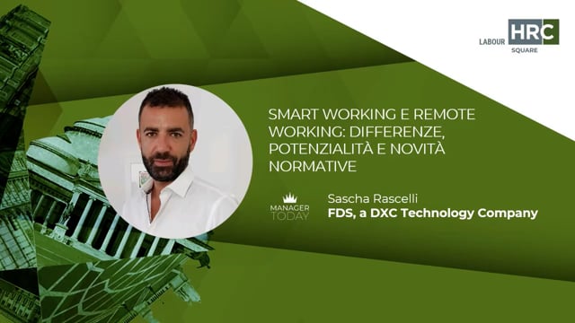 Smart working e remote working FDS, a DXC Technology Company