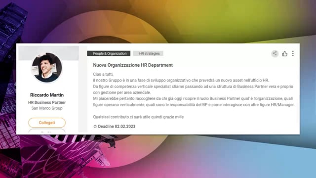Nuova Organizzazione HR Department  EXPRIVIA