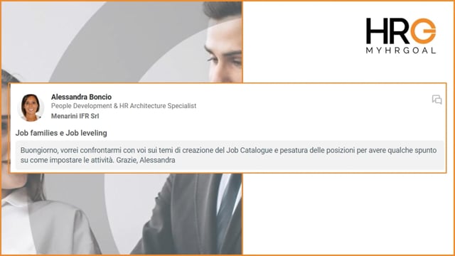 1° Call MyHRGoal - Job families e Job leveling