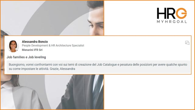 2° Call MyHRGoal - Job families e Job leveling
