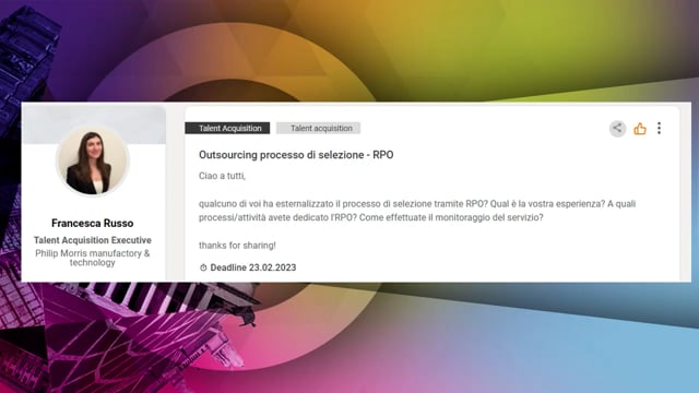 Q&A Outsourcing processo di selezione - RPO OVS
