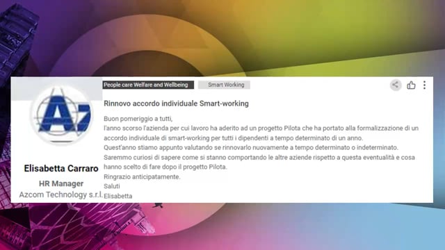 Rinnovo accordo individuale smart working STMICROELECTRONICS