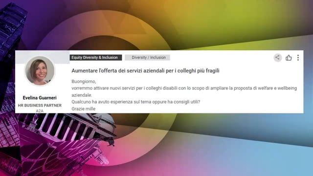 Aumentare l’offerta dei servizi aziendali per i colleghi p ...