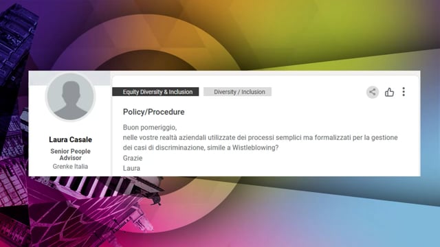 Procedura gestione casi di discriminazione FASTWEB